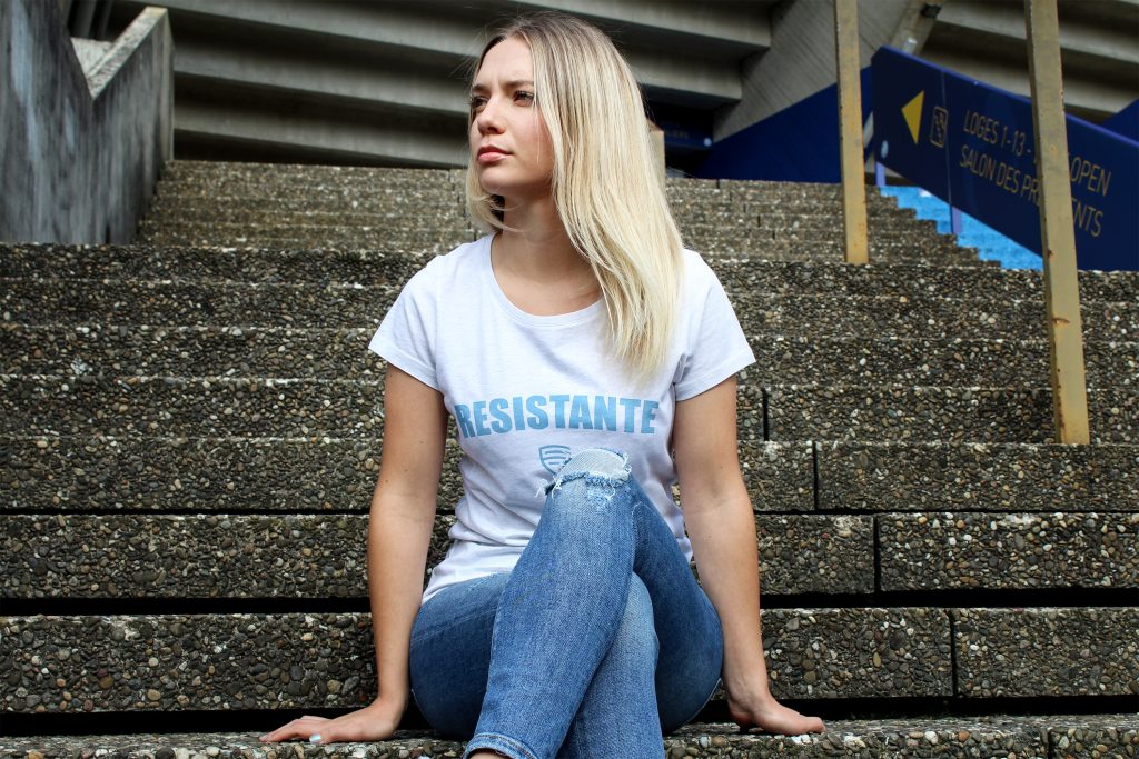 Femmes de Foot t-shirt résistante - Octobre Rose