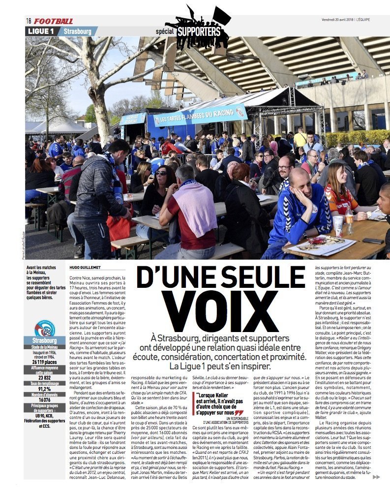 article l'équipe une seule voix racing