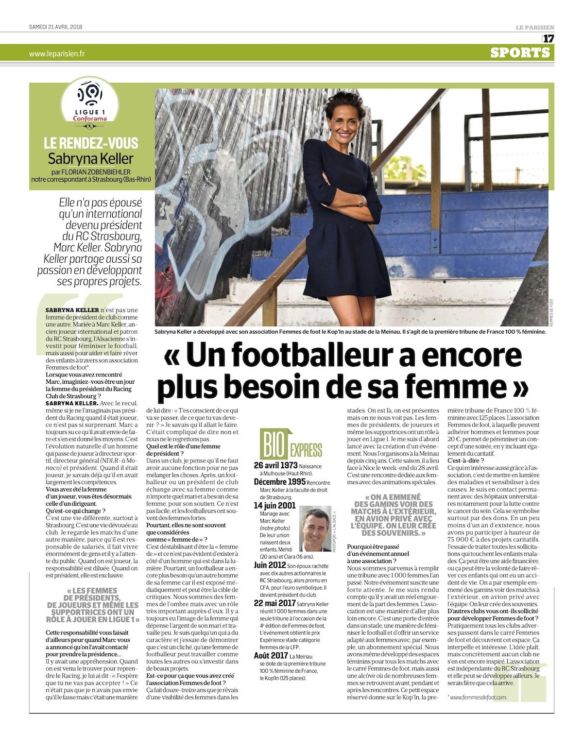 article rendez-vous sabryna keller interview