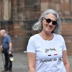 T-shirt Je suis Femmes de Foot