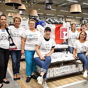 T-shirt Je suis Femmes de Foot Super U