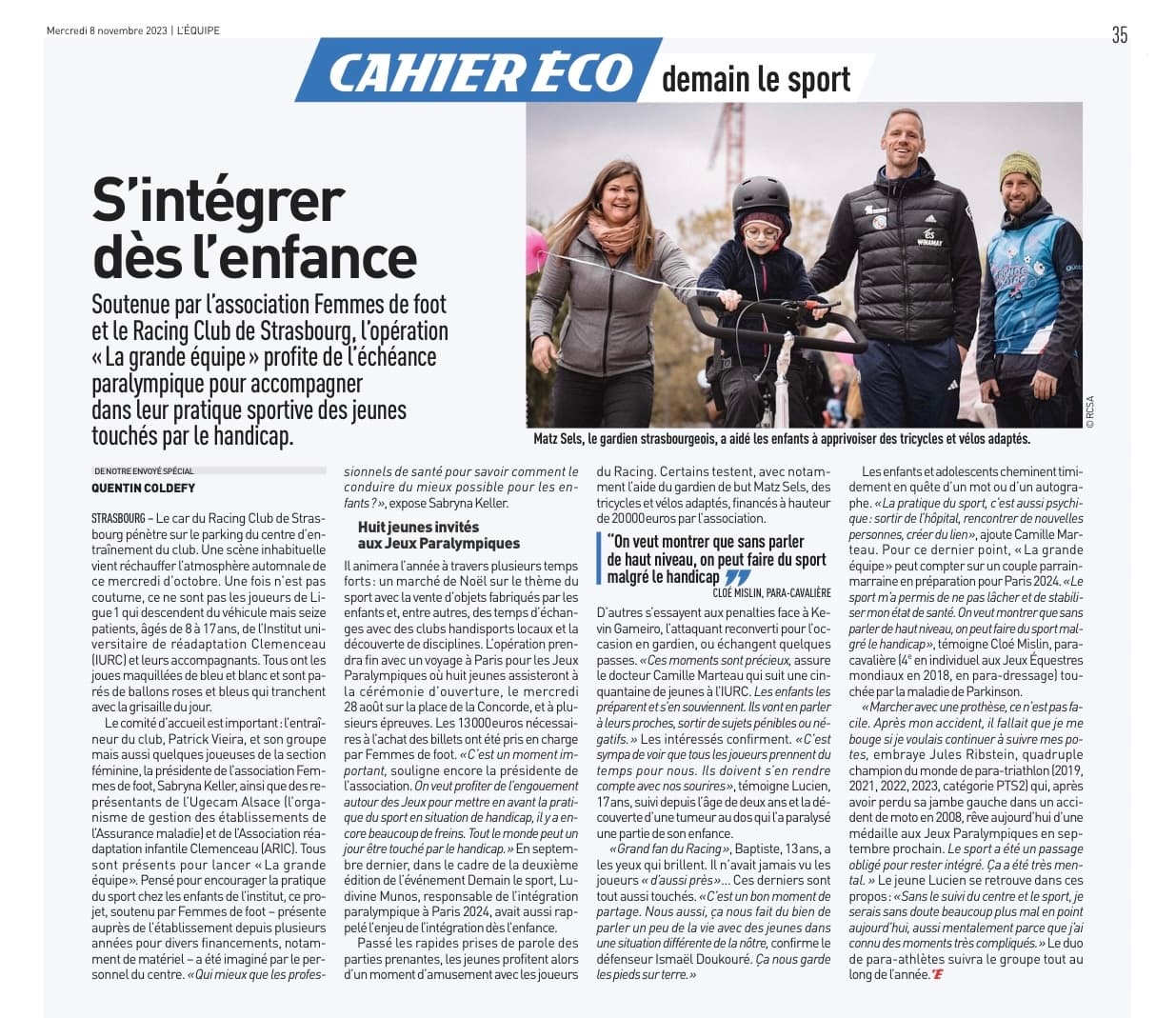 article l'équipe
